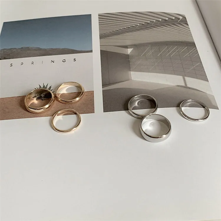 

Кольцо женское, 3 шт./компл., 2 цвета