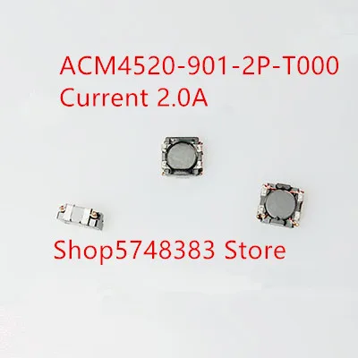 10 шт./лот SMD индуктор общего режима acm4520 901 2p t000 фильтр 2 0 А|Аксессуары для батарей и