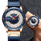 CURREN наручные часы для мужчин кварцевые кожаные синие мужские часы 2021 модные повседневные Лидирующий бренд наручные часы с датой