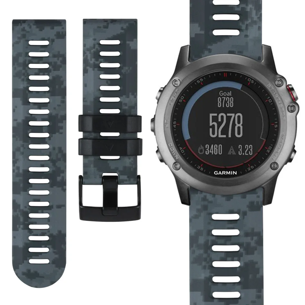 Honecumi для Garmin Fenix 3/Fenix 3 HR/Fenix 5s ремешок умных часов сменный силиконовые фитнеса