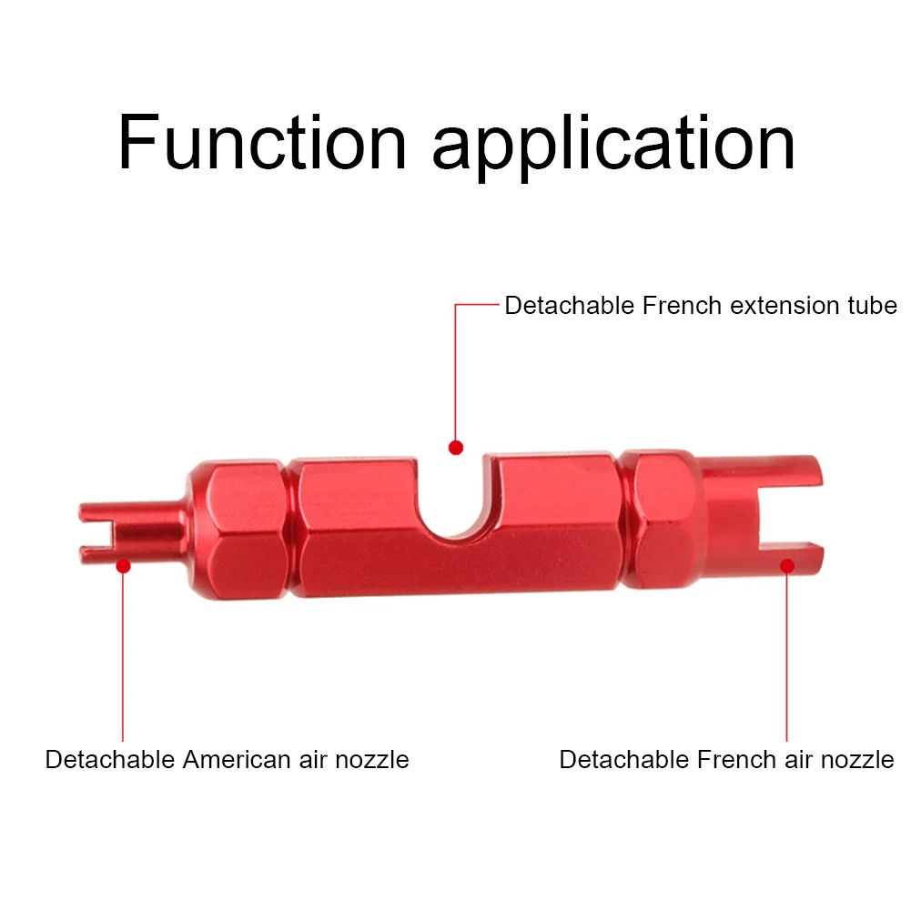 

Bike Valve Core Tool Double Head Aluminum American Valve Core Remover Wrench Spanner Bicycle Tire Repair Tool