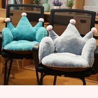 rabbit plush cartoon crown office chair cushion comfortable non slip lumbar support chair cushions home decor pink sofa cushion