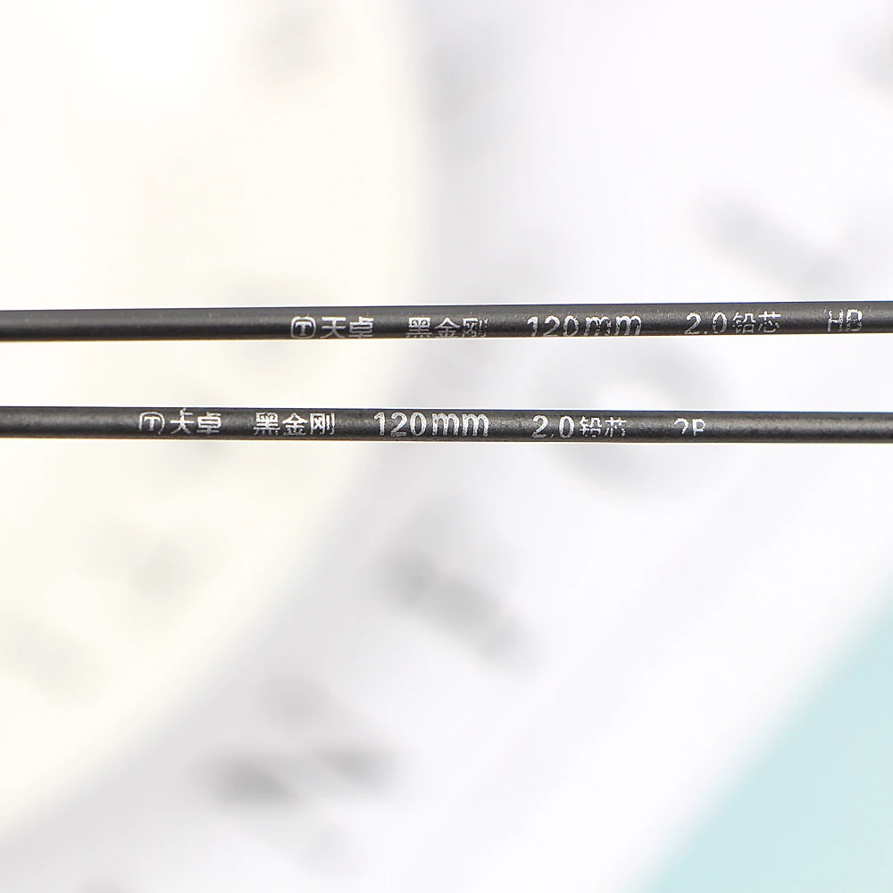 10pcs/box 2mm 2B HB Black 2.0mm Mechanical Pencil Lead Refill 120mm free shipping|2.0mm mechanical pencil|mechanical pencilpencil lead refill |