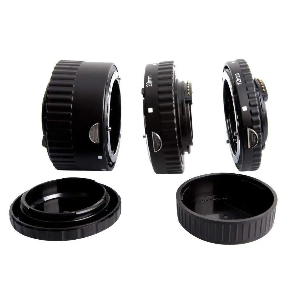 

Yiwa Extnp Auto Focus Macro Extension Tube Set for Nikon AF AF-S DX FX SLR Cameras Lens Adapter Ring R35