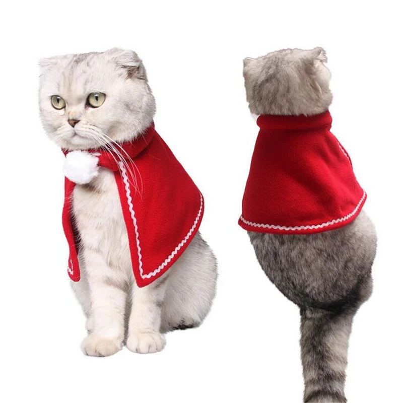New Christmas Clothes For Cat Pet Dog Costumes Product Cloaks Year Gift Dogs Products |