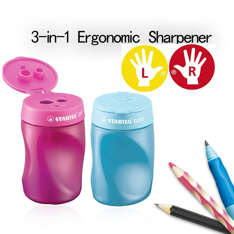 Легкая точилка для правой руки STABILO 4502 левая левой и руки.|Точилки карандашей| |