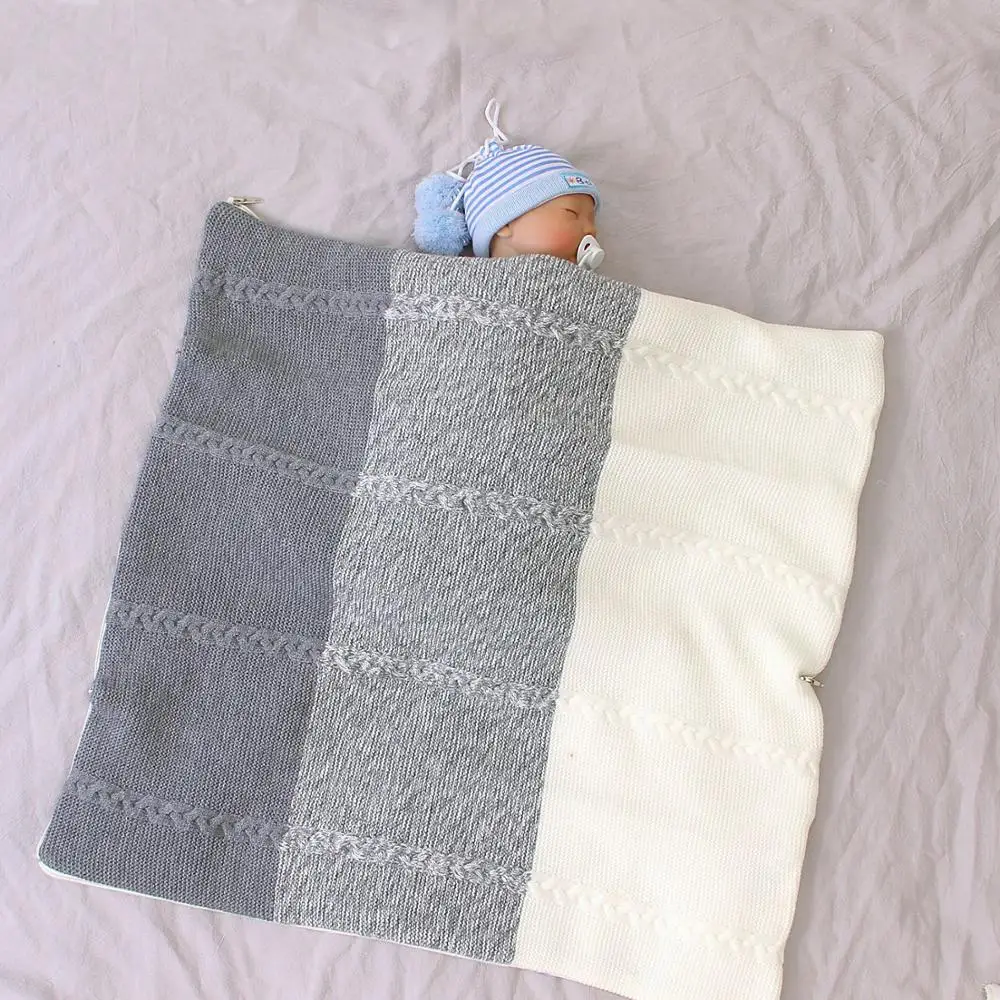 

Baby Sleeping Bag Envelope For Discharge Winter Newborns Stroller Sleep Sack Five Star Knitted Infantil Bebes Envelopes