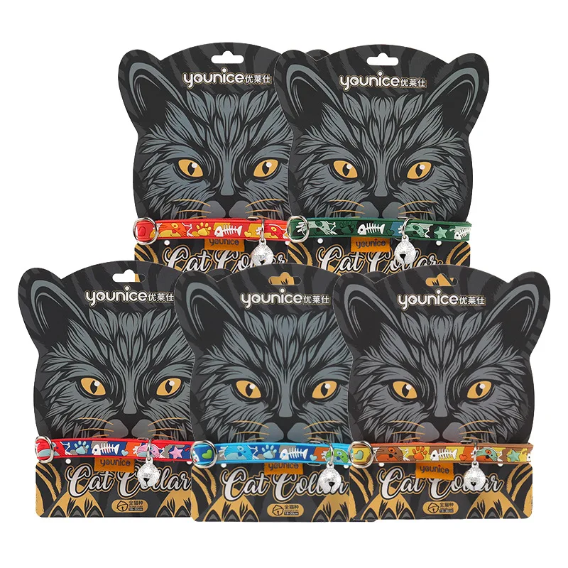 Мультяшные ошейники для кошек поводок аксессуары домашних животных товары собак