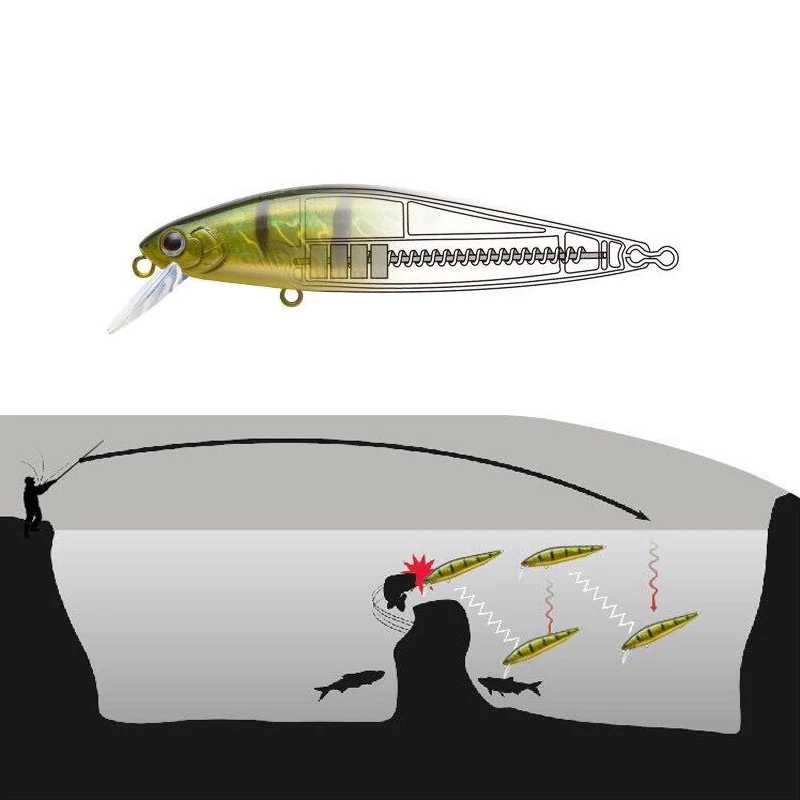 Великолепная рыболовная приманка длинная жесткая для забрасывания тонущий