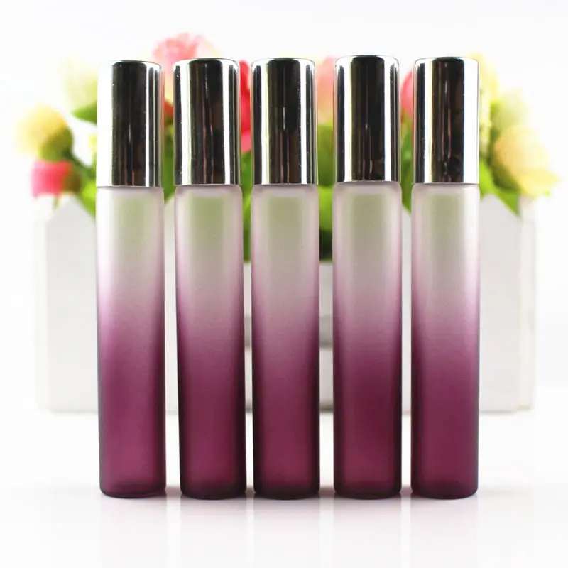 10 мл стеклянная бутылка в рулоне пустые матовые градиентные фиолетовые черные