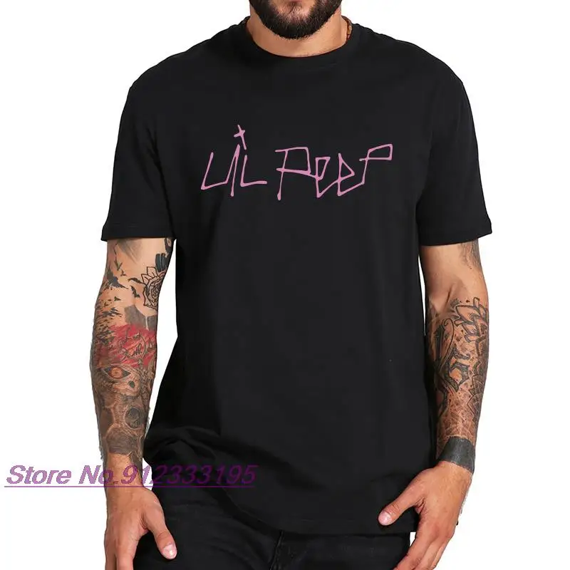 Lil Peep T shirt New Album Everybody's Everything Tshirt American Rapper Hiphop Letter Print Cool EU Size 100% Cotton Tops