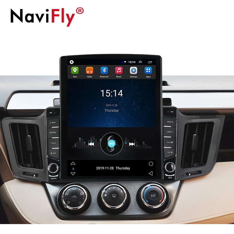 Автомагнитола Navifly Tesla для Toyota стерео-система на Android с видеоплеером GPS