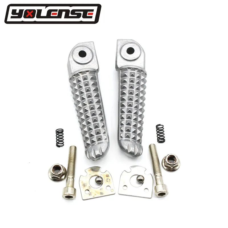 

Aluminum Motorcycle Rear Passenger Foot pegs foot rest with Brackets For Yamaha YZF-R6 YZF R6 2003-2005 R6S 2003-2008 Footrest