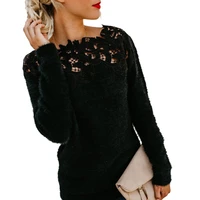2021 autumn long sleeve jumper knitted pullover women casual thin sweater femme knitwear sweater