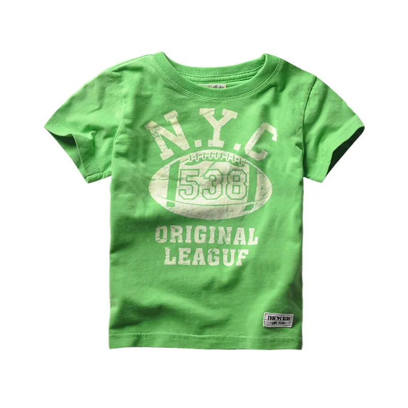 Летние футболки для мальчиков 100% хлопок удобная детская футболка с короткими