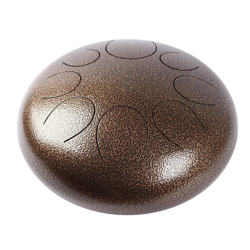 12 дюймов Сталь язык барабан Handpan барабана ручной 8 тонов С Вращающимся барабаном