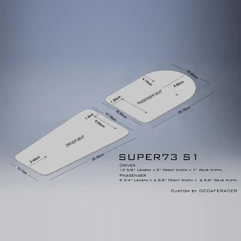 Высокое качество сидение для водителя и пассажира Super 73 S1|Сиденья скамейки| |