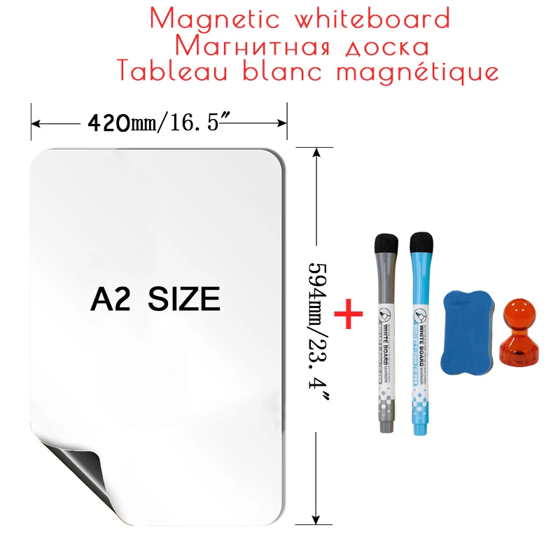 Magnetic board for the refrigerator white board Marker Board  Erasable Message Board Office Teaching Practice Writing Board