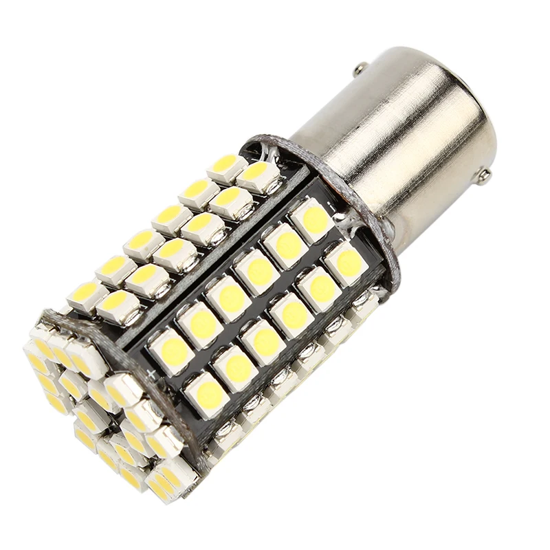 80SMD белая автомобильная светодиодная лампа универсальная суперъяркая 1156 для