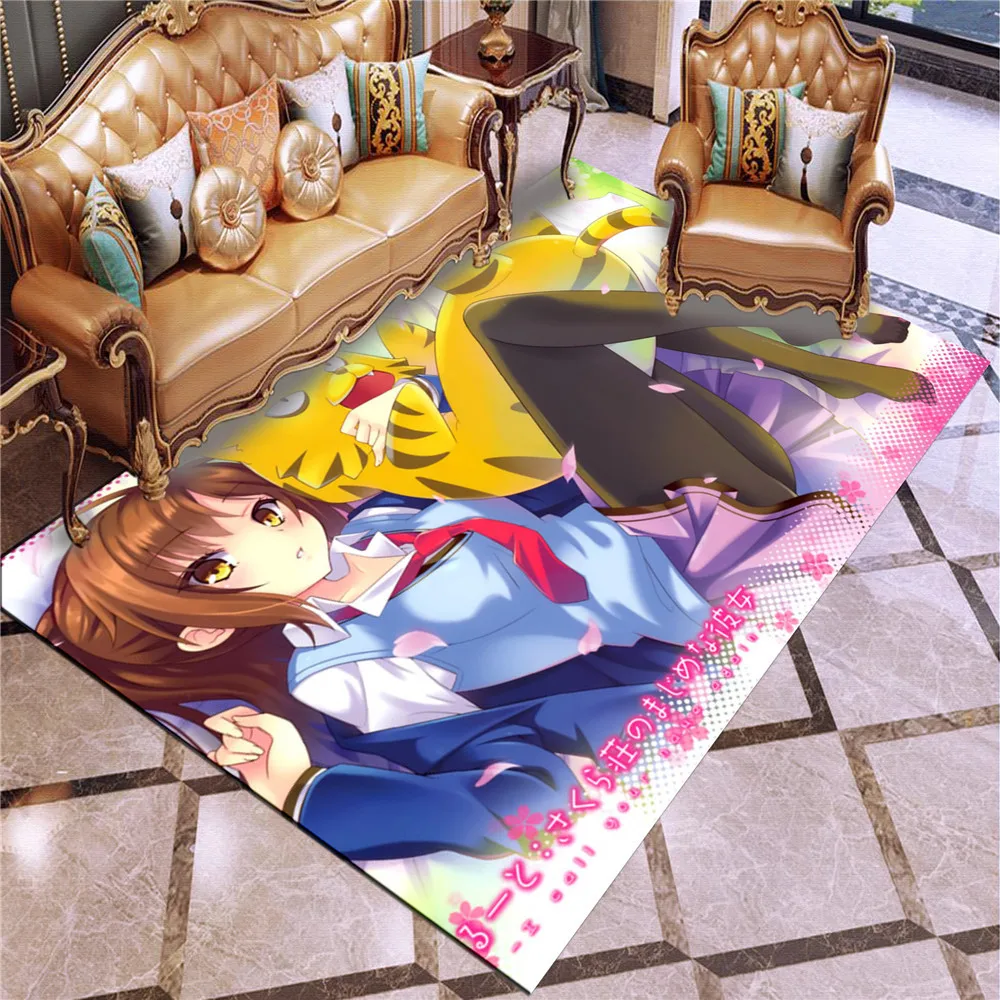 Напольный коврик Sakurasou без домашних животных нескользящий для гостиной аниме |