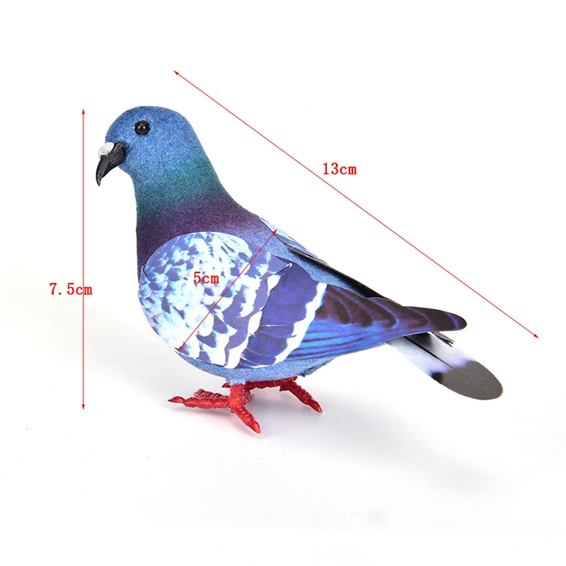 

1Pc Simulation Foam Pigeon Model Fake Artificial Imitation Bird Animal Home Garden Ornament Miniature Decoration
