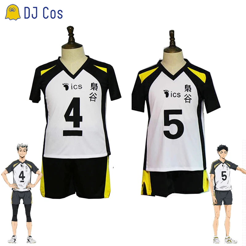 No.5 Akaashi Keiji No.4 Bokuto Koutarou волейбольная форма косплей Haikyuu Fukurodani Academy Джерси команда