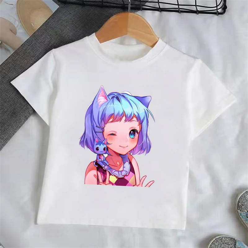 

Summer Children Animal Crossing T Shirt Cotton Baby Short Sleeve T-shirt Kids Cartoon Print Clothes Boys Girls 2-14Y Tee Tops