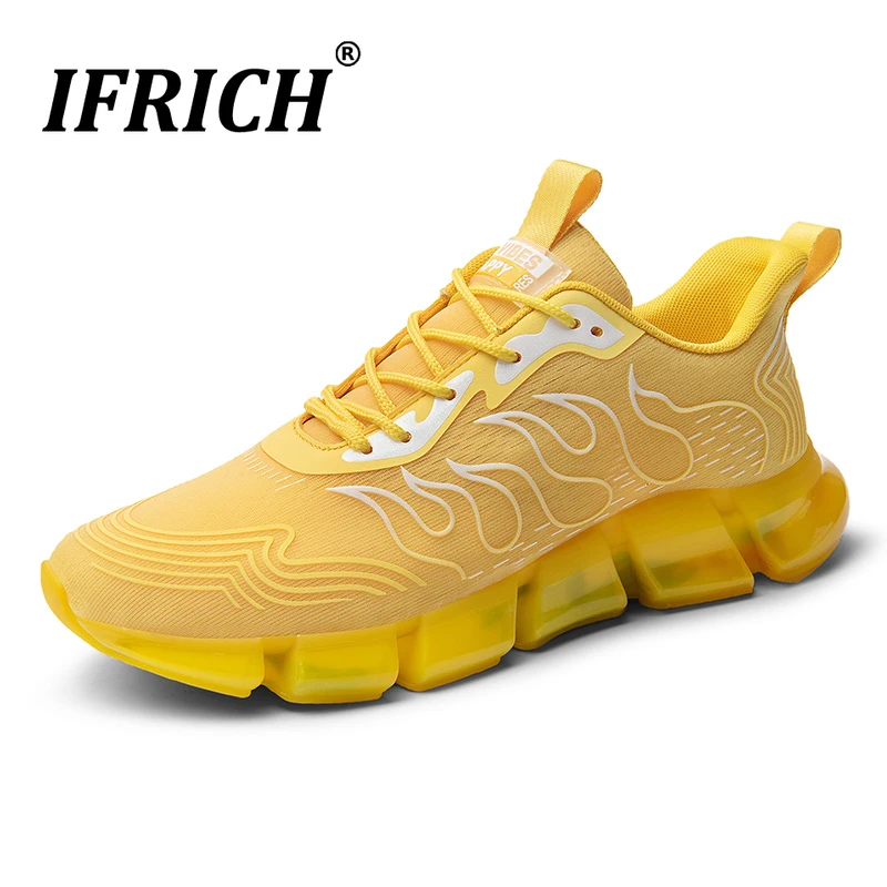 

Youth Running Shoes Athletics Gym Shoes Man Adults Sport Sneakers Mesh Breathable Training Shoes Crystal Sole Cushion Shoe Brand