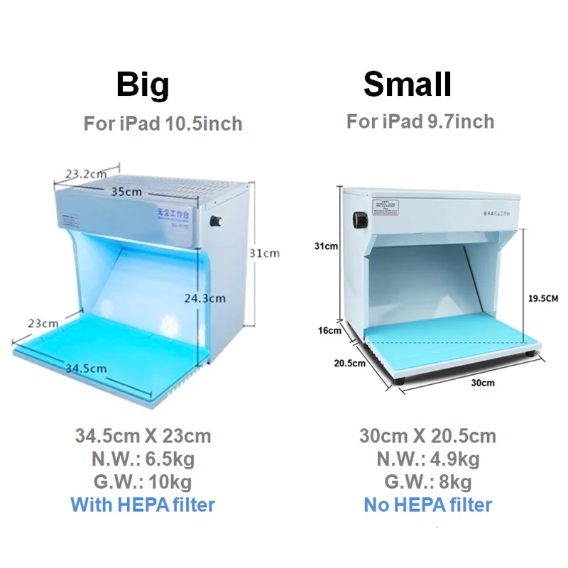 Powerless Miniature dust free clean room Cleaner for Mobile Phone LCD repair