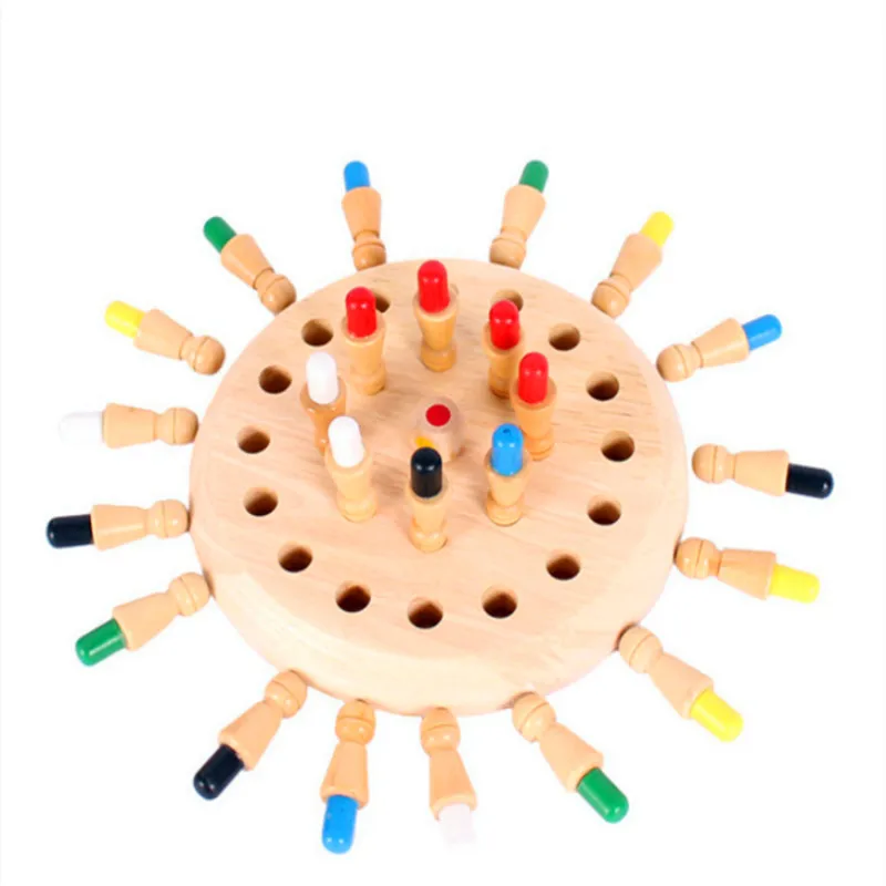 Детская Деревянная Карта памяти игра в шахматы забавная настольная с блоком