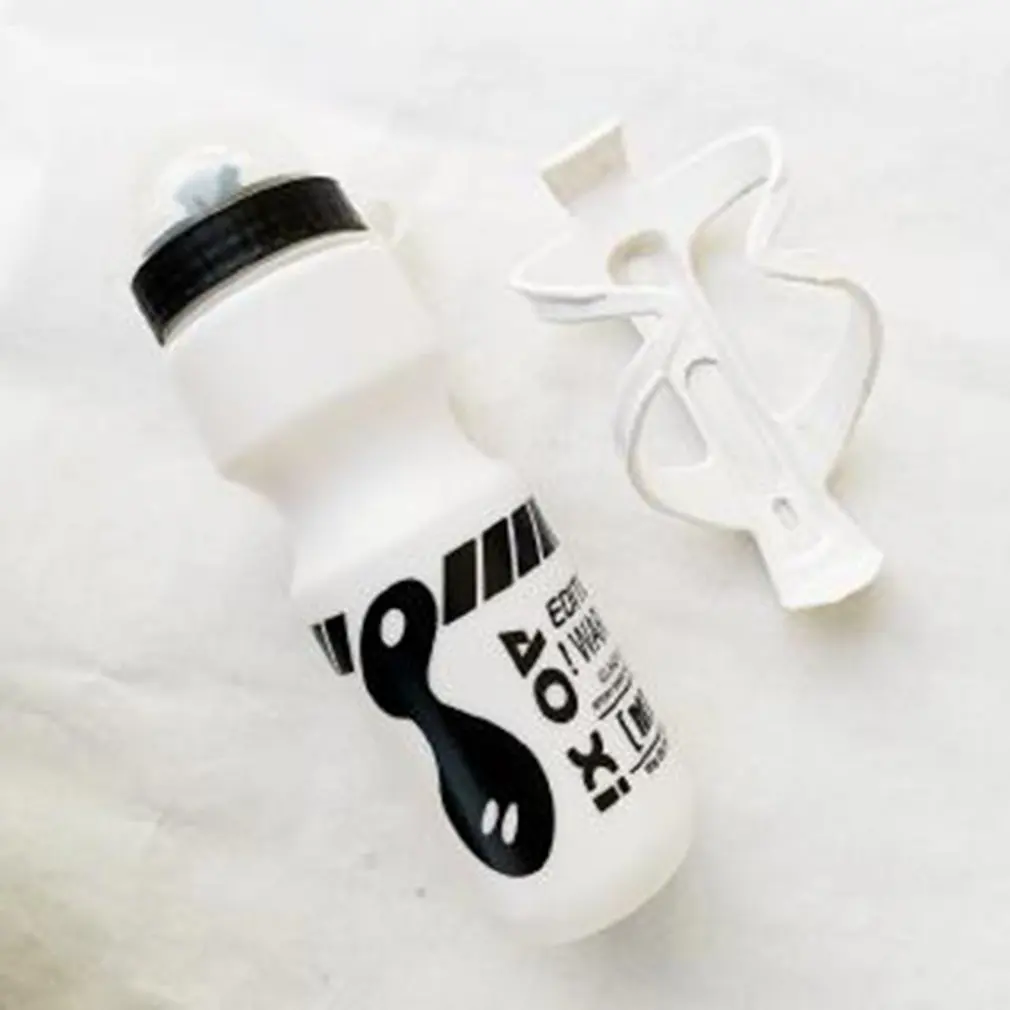 

750ML Mountain Bike Bicycle Cycling Water Drink Bottle+Holder Cage Outdoor Sports Plastic Portable Kettle Water Bottle Drinkware