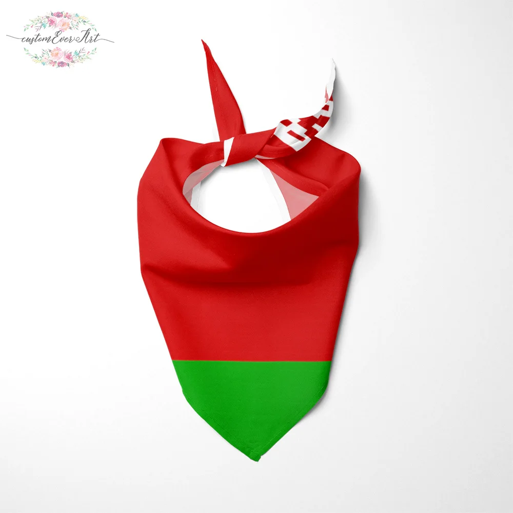 Бандана для собак с флагом Беларуси большая бандана животных шарф шеи принтом