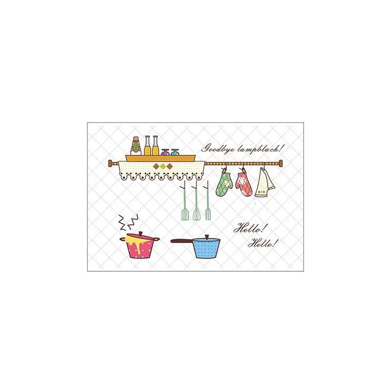 Кухонные маслостойкие настенные наклейки 90*60 см плита высокотемпературная