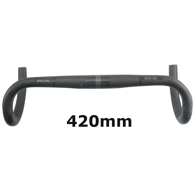 Red X 420mm RXL SL рули для велосипеда Сверхлегкий UD матовый Руль Велоспорт велосипед Ручка Бент баров 380/400/420/440 из углеродного волокна, шоссейный руль - Цвет: Red X 420mm