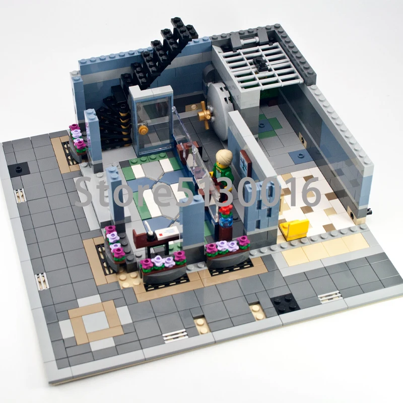 10251 Creator Brick Bank кирпичная скамейка 15001 84001 2413 шт уличный вид модели строительные наборы блоки кирпичи обучающие игрушки