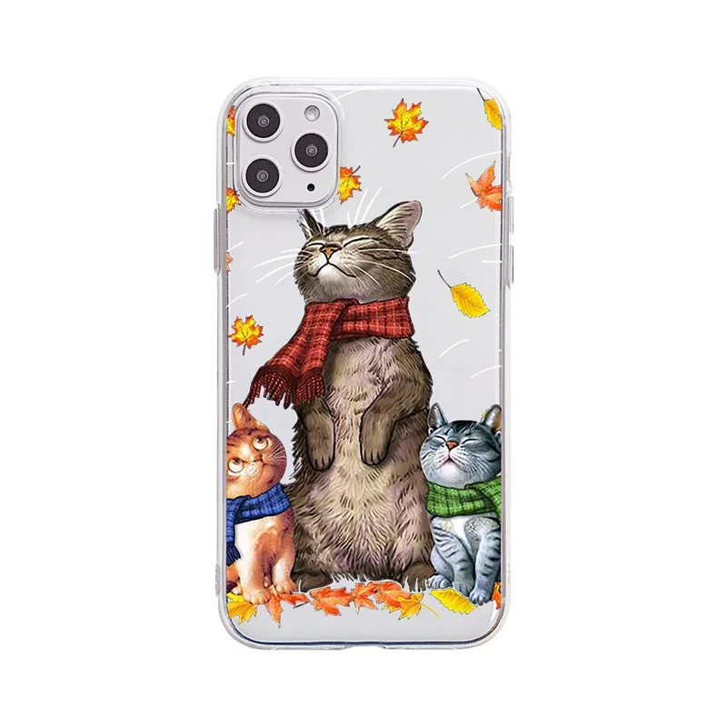

For iPhone 12 11 Pro Max Cute Animal Hedgehog Phone Case For iPhone X XR XS Max 7 8 Plus Mini Silicone Transparent Back Cover
