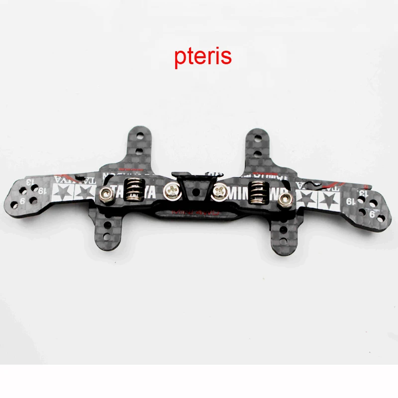 1PC 3mm Carbon Fiber Buffer Spring Faucet/Pteris Front Rear Reinforcing Plate for RC Tamiya Mini 4WD Car DIY Accessories | Игрушки и