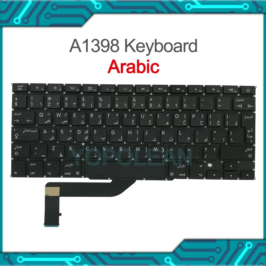 

Клавиатура A1398 для Macbook Pro Retina, 15 дюймов, 2012-2015 лет