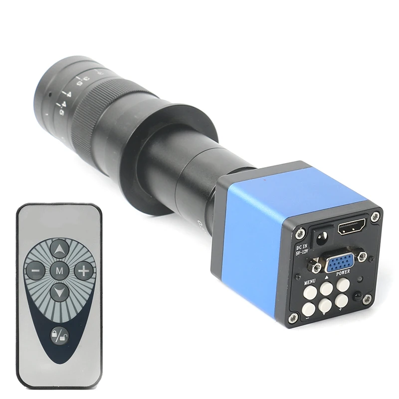 Newset 1080P 14MP HDMI цифровой видео микроскоп камера + 180X/300X/130X C крепление объектива для