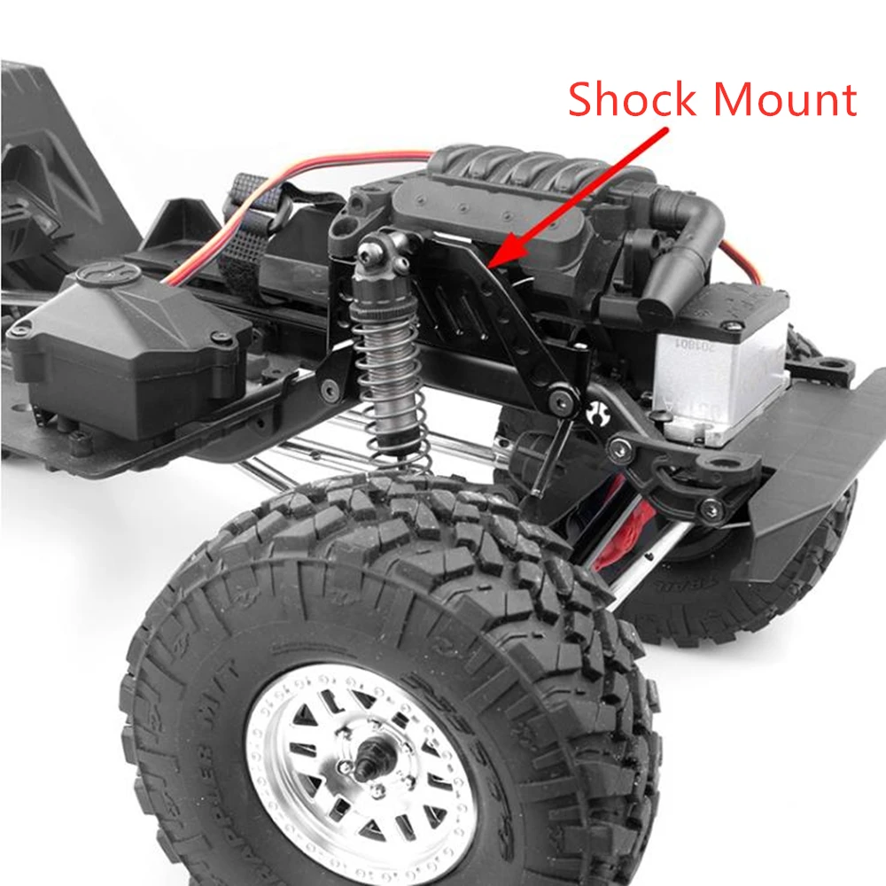 

2Pcs/Pair Aluminum Front Shock Absorbers Installation Plate For 1/10 Rc Car Axial scx10 iii AX103007