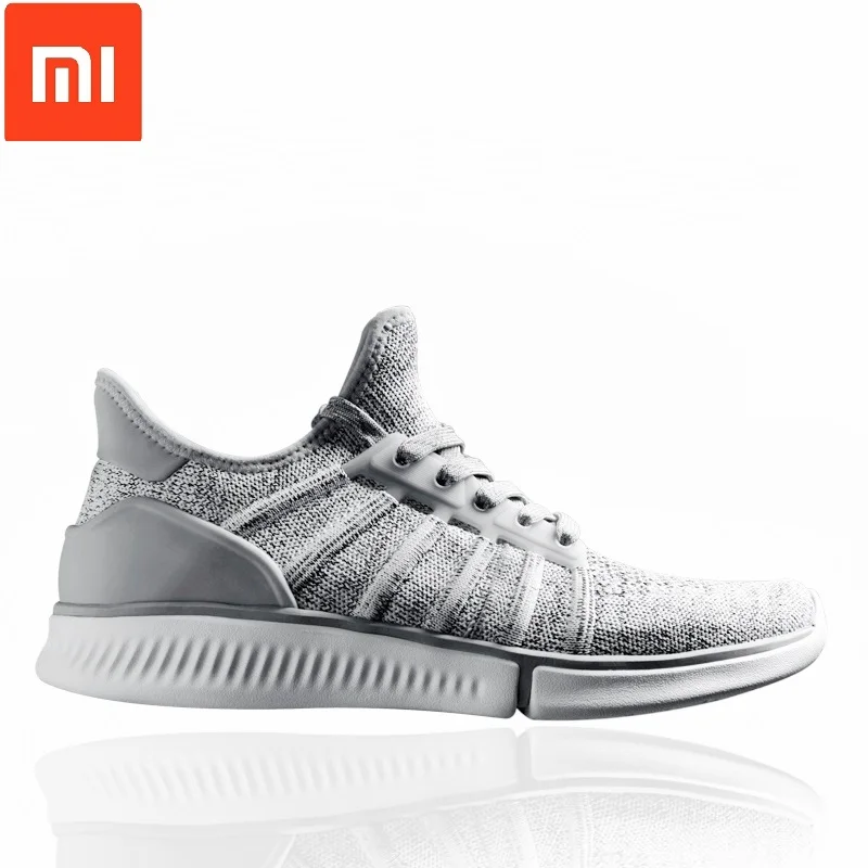 Оригинальные смарт кроссовки Xiaomi Mijia Мужские дышащие сетчатые Mi Smart APP спортивная