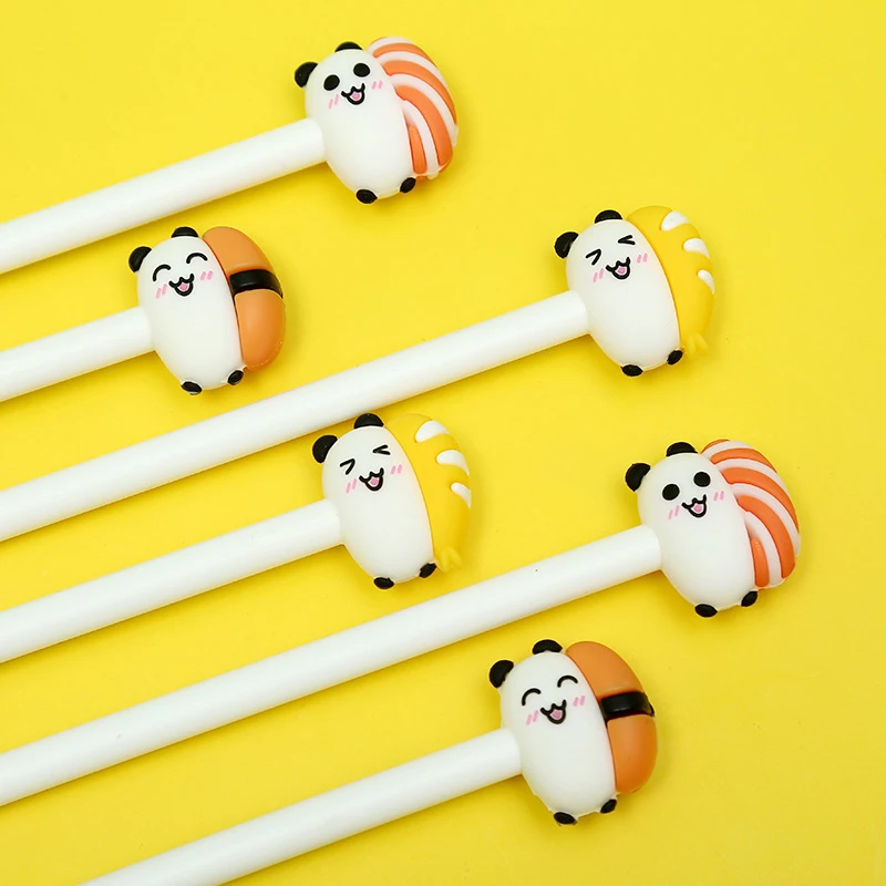

24Pcs Japanese Cute Kawaii Pens Sushi Food Funny Anime Stationery Ballpoint Rollerball School Office Accessory Kawai Stationary
