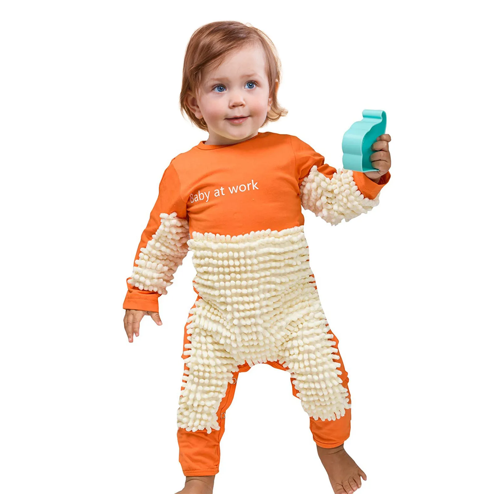 

TELOTUNY Newborn Infant Baby Girls Boys Long Sleeve Crawling Solid Color Mop Onesie Romper Jumpsuit Autumn Kid Playsuit Outfits