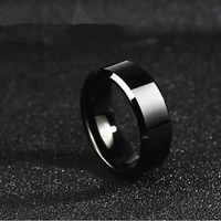 mens rings stainless steel black color rings fashion jewelry for men boyfriend creativity gift wholesale 1 piece