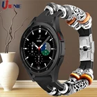 Ремешок кожаный для Samsung Galaxy Watch 4 Classic, браслет для наручных часов 46 мм 42 мм, 40 мм 44 мм в винтажном стиле