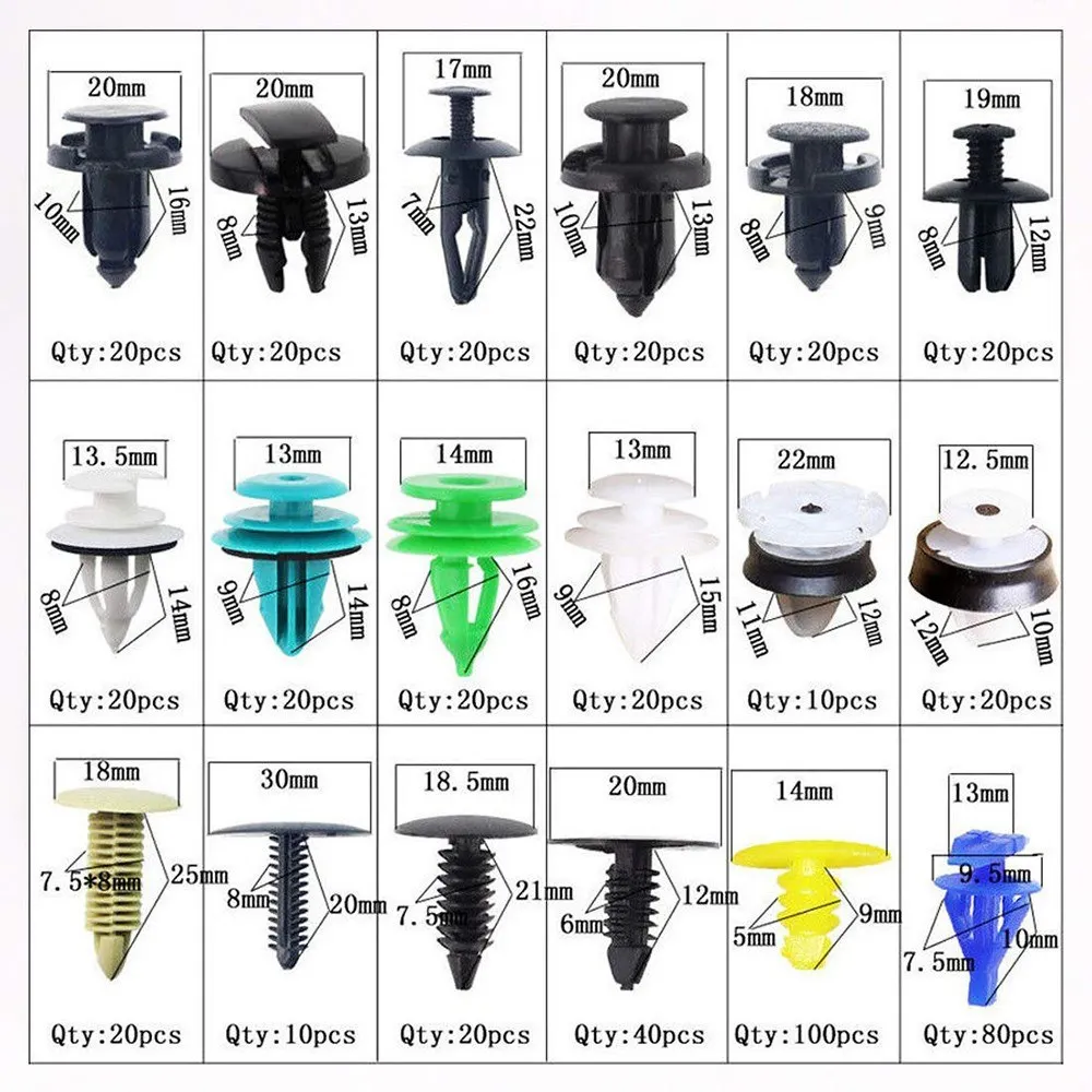 Пластиковые заклепки автомобильные крепежи зажим для бампера фиксатор отделки