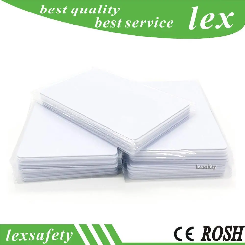 

200pcs RFID Fudan ISO/IEC14443-A 13.56MHZ 8K Memory Proximity PVC White Card FM1208-10 CPU Contactless Smart Cards