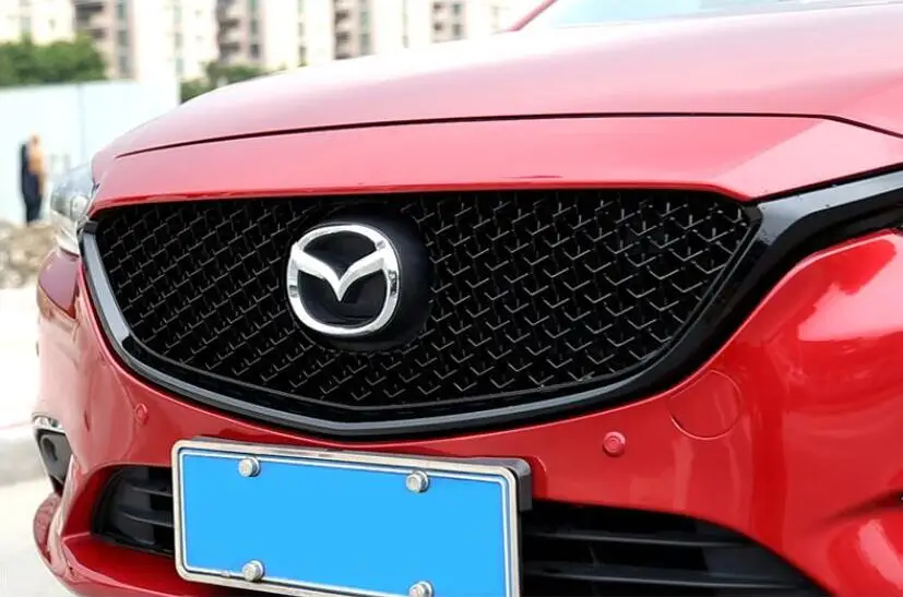 Высокое качество автомобиля ABS сетки решетка отделка Гонки Грили подходит для Mazda