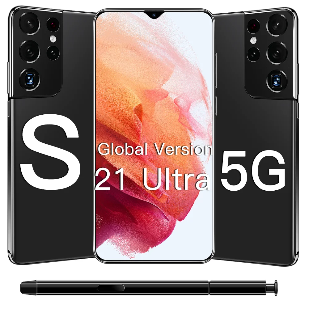 

Global Version Galxy S21Ultra 5G 16GB 512GB 6.7Inch Android11 Smartphone 6800mAh Full Screen Deca Core LTE Network Mobile Phone