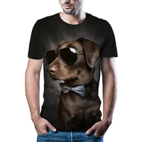 boys and girls 3d animal print t shirt o neck short sleeved t shirt fashion cartoon casual t shirt summer new style
